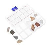 Homoyoyo Kit Per Raccolta Di Rocce e Minerali Di Geologia Con Fossili e Inclusa Scatola Espositiva e Guida Didattica Per Ragazzo