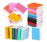 Homoyoyo Libri in Miniatura, 32 Pezzi di Libri in Miniatura Decorativi per Case Delle Bambole, Mini Libri Colorati Vuoti per L'artigianato, Forniture per La Sala di Lettura Della Casa Delle