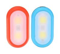 Homoyoyo Luci di Sicurezza a Clip LED Impermeabili per Esterni, Mini Lampade da Corsa e Bici, Set 2 Pezzi Rosso e Blu Senza Batteria, per attività Notturne all’Aperto e Fitness
