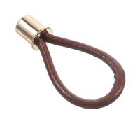 Homoyoyo Maniglia in Pelle Intrecciata per Mobili Pomello Classico per Armadi Resistente e Decorativo Manico per Comò Armadio e Mobiletti Marrone con Testa Dorata