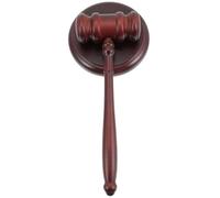 Homoyoyo Martello da Giudice in con Impugnatura Confortevole e Base Martelletto per e Tribunale Adatto per Avvocati Giudici e Banditori Design Robusto e Suono Chiaro
