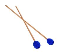 Homoyoyo Mazza Battuta Forte e Confortevole per Marimba Blu in Materiale Sintetico Testa a Fungo, Coppia per Percussioni per Professionisti e Principianti