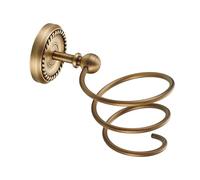 Homoyoyo Mensola Per Asciugacapelli in Ottone Massiccio Da Parete Stile Classico Supporto Per Asciugacapelli e Altri Accessori Da Toeletta