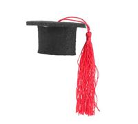 Homoyoyo Mini Cappello Da Dottore Con Nappa Decorazione Per Bottiglie Di Vino Copritappi Per Bottiglie Accessorio Da Tavola Rosso