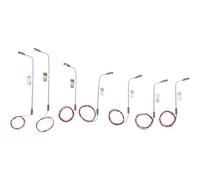 Homoyoyo Modello Lampione Stradale in Metallo 15 Pezzi Set con Testa Singola 1/100 1/150 1/200 per Modellismo Ferroviario e Paesaggi in Scala