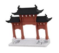 Homoyoyo Modello Miniatura Porta Cinese in Plastica Resistente Architettura Antica Realistica per Acquari Bonsai e Micro Paesaggi Decorazione Compattta per Studio e Ufficio