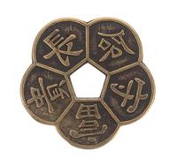 Homoyoyo Monete cinesi della fortuna Feng Shui I-Ching: 5,5 x 5,4 x 0,04 cm, monete Feng Shui per ricchezza e successo, collezionista di buona fortuna in Cina antica Divinazione Prop