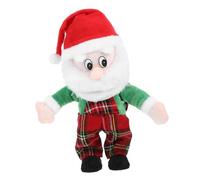 Homoyoyo Natale Elettrica con Canto e Danza Natalizio Adorabile con Outfit Verde e Bretelle Decorazione Festiva Animata e Regalo Natale