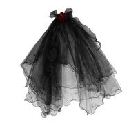 Homoyoyo Nero Copricapo Di Fiori Neri e Nere Per Di Halloween Gotica Accessori Per Addio Al Nubilato