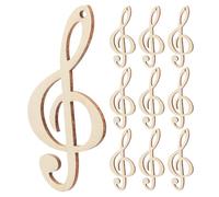 Homoyoyo Note Musicali e Facili da Appendere 40 Pezzi in Legno da Dipingere, Decorazioni Creative e Pasqua, Accessori Artigianali per Feste di Matrimonio per Casa