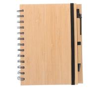 Homoyoyo Notebook Spiralato con Copertina Bambù Resistente Compatto per e Journaling per Studenti e Professionisti Organizzati