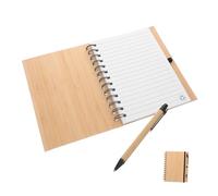 Homoyoyo Notebook Spirale con Copertina Bambù Portatile e Comodo per e con per per Scuola Ufficio e