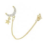 Homoyoyo Orecchino Clip Dangle Chain Orecchino Ipoallergenico Rutenio Accessorio Per e Ragazze Piercing Design Chic Speciali