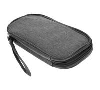 Homoyoyo Organizer Elettronico Viaggio Grigio Doppio Custodia Compatta per Accessori Digitali Caricabatterie e Cuffie Porta Multifunzione Leggera e Protettiva per Business