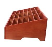 Homoyoyo Organizer per Cellulari da Scrivania in Legno con Scomparti Porta Cellulare da Ufficio e Aula Supporto Espositore Retrò per Desktop Scatola di Stoccaggio Multifunzionale per