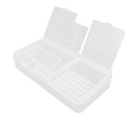 Homoyoyo Organizer Trasparente per e Scatola in Plastica Resistente con Scomparti Multipli per Bulloni e Componenti Elettronici Custodia per Riparazione Telefoni e Utensili