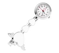 Homoyoyo Orologio Da Tasca Per Infermieri Bianco 8,5 x 2,5 Cm Spilla Resistente Per Uso Clinico e Accessorio Per Divisa