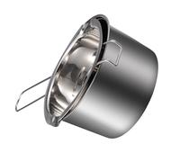 Homoyoyo Pentola Doppia Caldaia in Acciaio Inossidabile da Scalda Caramelle e Sciogli Cera con Manico Ergonomico Antiscivolo Resistente e Deformazioni per Uso Bagnomaria