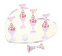 Homoyoyo per Unghie Acrilico con Base Espositore per Manicure Art per Domestico e Nei Include Unghie per Allenamento e Ispirazione