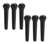 Homoyoyo Perni per Ponte Chitarra Acustica 6 Pezzi in Abs Colore Nero Design Leggero e Alta Durezza per Chitarre Acustiche e Folk Uso Esterno