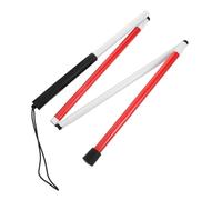 Homoyoyo Personale accecante in alluminio bastone bastone cieco riflettente pieghevole canna per la persona cieca Canna anti-slip plastica