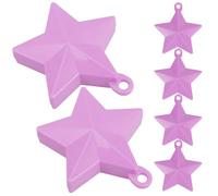 Homoyoyo Pesi per Palloncini a Forma di Stella Vuoti 6 Pezzi Colore Lilla, Accessori per Decorazioni Eventi, Peso di Messa a Terra Regolabile per Stabilità Palloncini