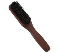 Homoyoyo Pettine Barba Uomo in Legno Massello con Setole di Cinghiale Spazzola per Styling Olio Barba Design Denti Fini per Distribuzione Uniforme Compatto e Resistente per Viaggi e Cura