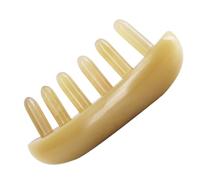 Homoyoyo Pettine Corno Massaggiante per Capelli Spazzola in Corno di Bue Larga Pettine per Pettinare e Massaggiare Compatto e Portatile Adatto Tutti i Tipi di Capelli e Età