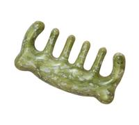 Homoyoyo Pettine Massaggiante per Capelli in Verde Massaggiatore Guasha per Capelluto Strumento Portatile per Massaggio del Capelluto