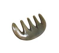 Homoyoyo Pettine Massaggiante Per Chioma in Corno Di Bue Naturale, Leggero e Portatile, Per Massaggio Del Cuoio Capelluto Durante Relax a Casa o Viaggio