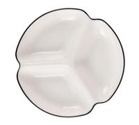 Homoyoyo Piatto Diviso in Ceramica Scomparti per Controllo Porzioni Resistente al Calore Elegante e Funzionale per Dieta e Servizio Alimentare Adatto per Casa e Feste