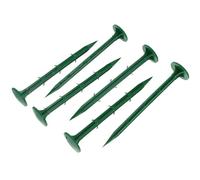 Homoyoyo Picchetti da Terra in Plastica Verdi 16 Cm, Set da 100 Pezzi per Giardinaggio, Fissaggio Teloni Antiparassitari e Reti Parasole, Accessori per Giardino e Paesaggistica Outdoor
