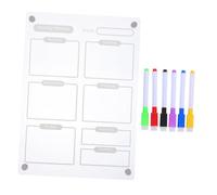 Homoyoyo Planner Settimanale Magnetico per Frigorifero Lavagna Cancellabile Magnetico Efficiente per Organizzazione e Pianificazione Compiti