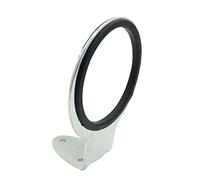 Homoyoyo Porta Asciugacapelli Da Parete - Organizer Per Bagno in Metallo - Ripiano Sospeso Per Phon e Accessori Da Styling Design Elegante e Funzionale Salvaspazio Nero