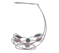 Homoyoyo Porta Calici da Vino Rosso e Porta Bottiglie in Ferro Battuto Robusto Supporto Stabile Decorazione per Casa Hotel e Festa Pratico e Resistente