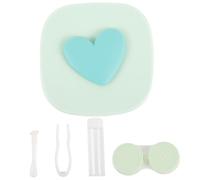 Homoyoyo Porta Compatto in Plastica Resistente Custodia Piccola e Portatile per Conservazione Scatola Antipolvere e Perdita per Viaggi e Uso Quotidiano Verde Menta