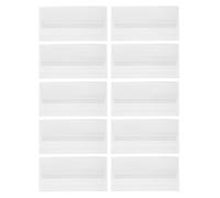 Homoyoyo Porta Segnaposto da Tavolo Trasparente in Acrilico 10 Pezzi, Supporto per Nomi e Cartelli Riservati per Riunioni, Segnaposto per Matrimoni e Banchetti, Espositore per Etichette e