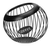 Homoyoyo Porta Snack in Ferro Battuto Nero Cestino Multiuso per Frutta e Capsule Supporto da Tavolo Europeo Resistente e Versatile per Casa Ufficio e Picnic