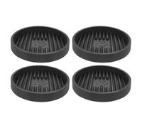 Homoyoyo Porta-sturalavandino per WC in Plastica Grigio Cemento Base Antiscivolo, Set 4 Pezzi Tappetino per Bagno e Vaschetta Raccogli Gocce Stantuffo, Accessorio Bagno per Mantenere