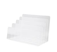 Homoyoyo Portadocumenti Multifunzione in Acrilico Design Elegante per Scrivania Organizer per Documenti Libri e Riviste per Ufficio e Casa