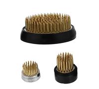 Homoyoyo Portafiori Giapponese Kenzan in Acciaio Inossidabile 3 Pezzi per Composizioni Floreali Strumenti Fissi per Aghi Robustissimi per Decorazioni Floreali in Speciali