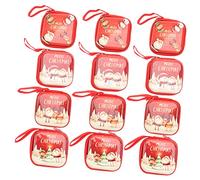 Homoyoyo Portamonete Natalizio 12Pcs Con Portachiavi - Custodia Per Feste - Gadget Economici Per e Adulti Ideale Come Bomboniera o Di Natale Per Ragazze e Donne