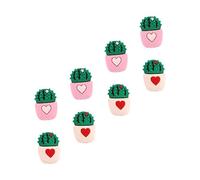 Homoyoyo Protezioni per Linee Dati e Copertura per Cavo Dati a Forma di Cactus, Set da 8 Pezzi, Morbido Protettore Antirottura per Cavi di Ricarica, Decorazione Colorata per Uso Domestico