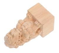 Homoyoyo Puntale in Legno Massello Intagliato per Terminali Aste Tende, Cappucci Decorativi per Pali Ringhiera Stile Ponte Romano, Terminali Artigianali per Arredamento Casa e Locali