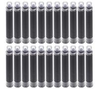 Homoyoyo Ricariche di Inchiostro Cancellabili per Penna Stilografica 100 Pezzi Inchiostro Nero ad Alta Scorrevolezza Compatto e Resistente per Uso Ufficio e Calligrafia