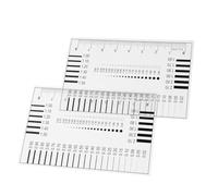 Homoyoyo Righello di Misurazione Spot e Linea 2 Pezzi in Materiale Trasparente per Analisi Difetti su Pellicole e Superfici Varie