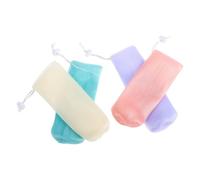 Homoyoyo Sacchetto di Sapone Schiumogeno Ispessito 8 Pezzi Sacchetti Portasapone da Viaggio in Rete Resistente con Design Sospeso Multifunzione per Sapone Viso e Accessori Bagno