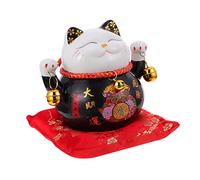Homoyoyo Salvadanaio in Porcellana Con Gatto Che Saluta in Ceramica Per Gatti Colore Nero Per La Famiglia