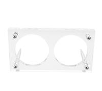 Homoyoyo Scatola Espositore Monete a Doppio Scomparto Plastica 60 MM | Trasparente con Finitura Chiara, per Collezionisti e Vetrina Retail, Protegge Polvere e Organizza Gettoni