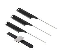 Homoyoyo Set 1 Bracciale Magnetico Forcina e 3 Pettini a Punta e Coda per Parrucchieri, Porta Mollette per Chioma, Strumento Professionale per Acconciature e Styling Chioma in Salone